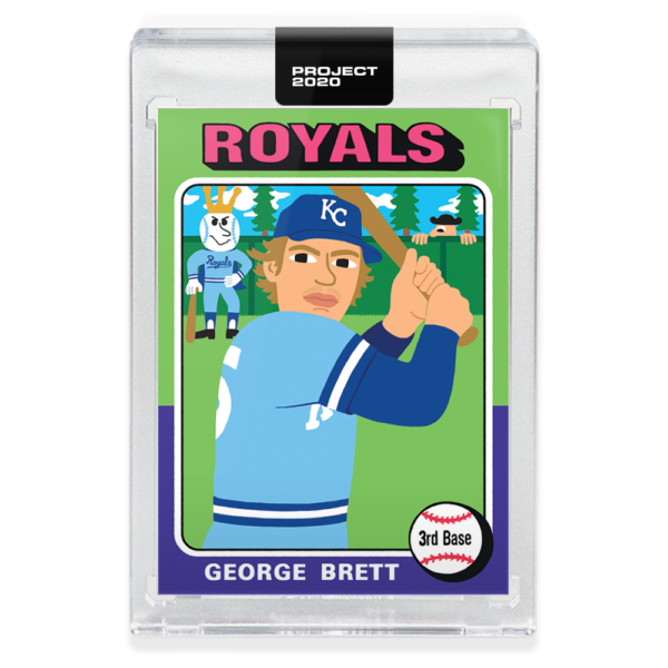 Topps PROJECT 2020 Card 102 – 1975 George Brett by Keith Shore