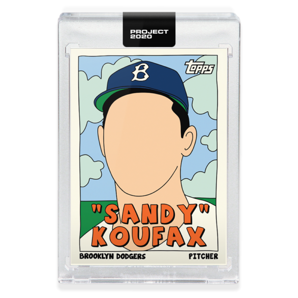 Topps PROJECT 2020 Baseball Card #76 - 1955 Sandy Koufax by Fucci