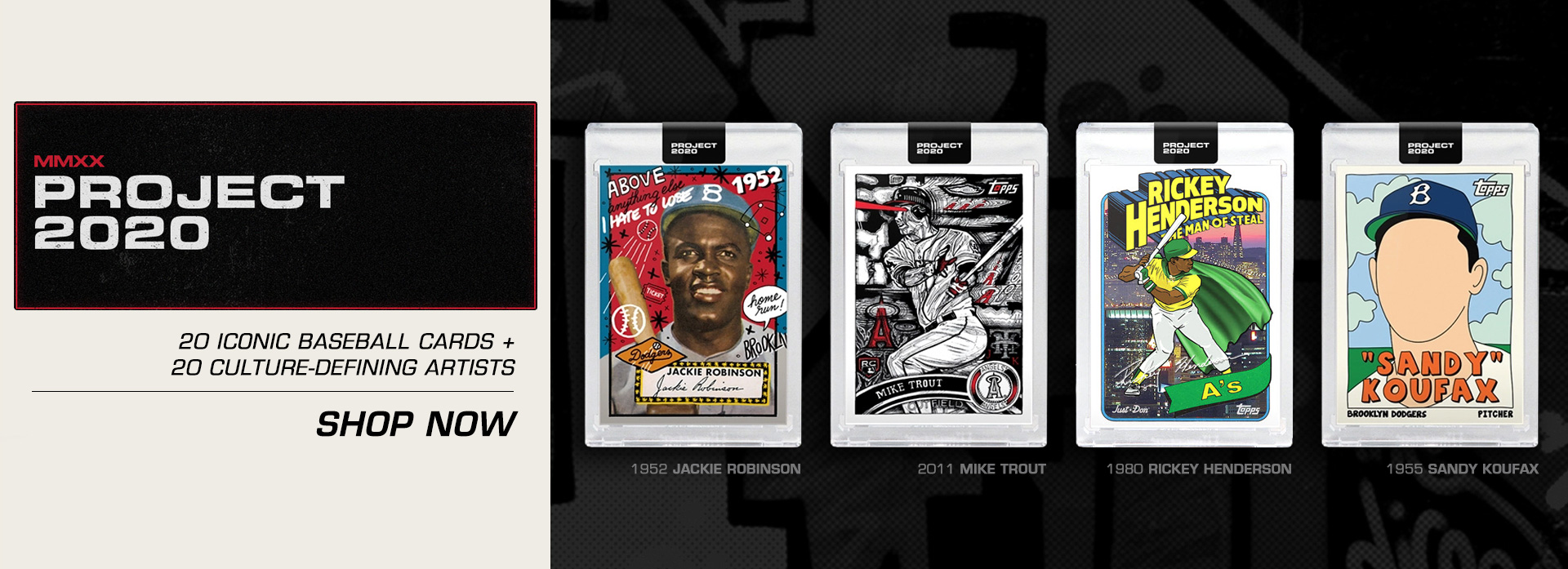 Topps Project 2020 Banner Sample Rotation Cards