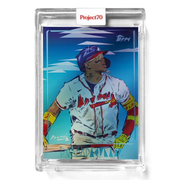 Topps Project70 Card #507 - 1997 Ronald Acuna Jr. by Naturel Rainbow Foil Card #58 /70