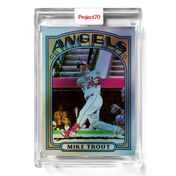 Topps Project70 Card #533 Mike Trout by Matt McCormick Rainbow Foil Card #07 /70