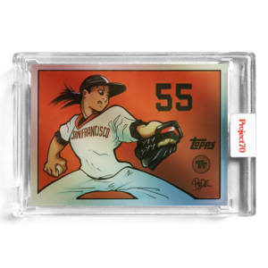 Topps Project70 Card #537 - 1955 Tim Lincecum by Toy Tokyo Rainbow Foil /70