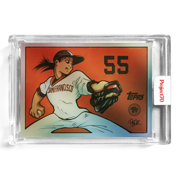 Topps Project70 Card #537 - 1955 Tim Lincecum by Toy Tokyo Rainbow Foil /70