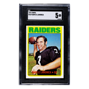 1972 Topps Daryle Lamonica #169 SGC 5 Graded Slab Oakland Raiders Football HOF