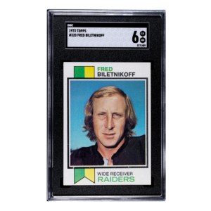 1973 Topps Fred Biletnikoff #320 SGC 6 Graded Slab Oakland Raiders Football HOF