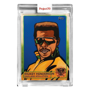 Rickey Henderson 2021 Topps Project 70 #165 by Blake Jamieson Oakland Athletics