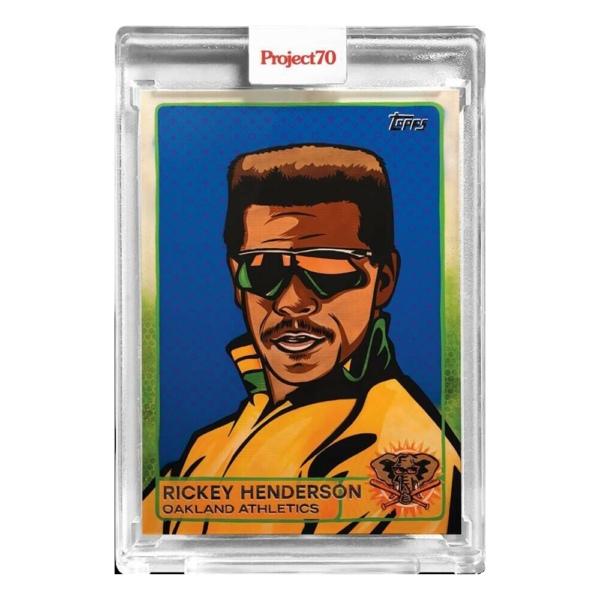 Rickey Henderson 2021 Topps Project 70 #165 by Blake Jamieson Oakland Athletics