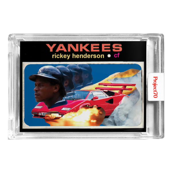 Rickey Henderson 2021 Topps Project 70 #76 by Action Bronson Oakland Athletics
