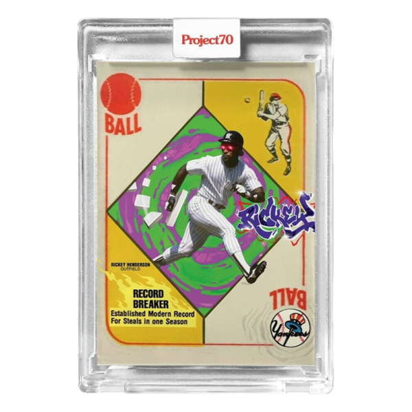 Rickey Henderson 2021 Topps Project 70 #824 by CES Oakland Athletics